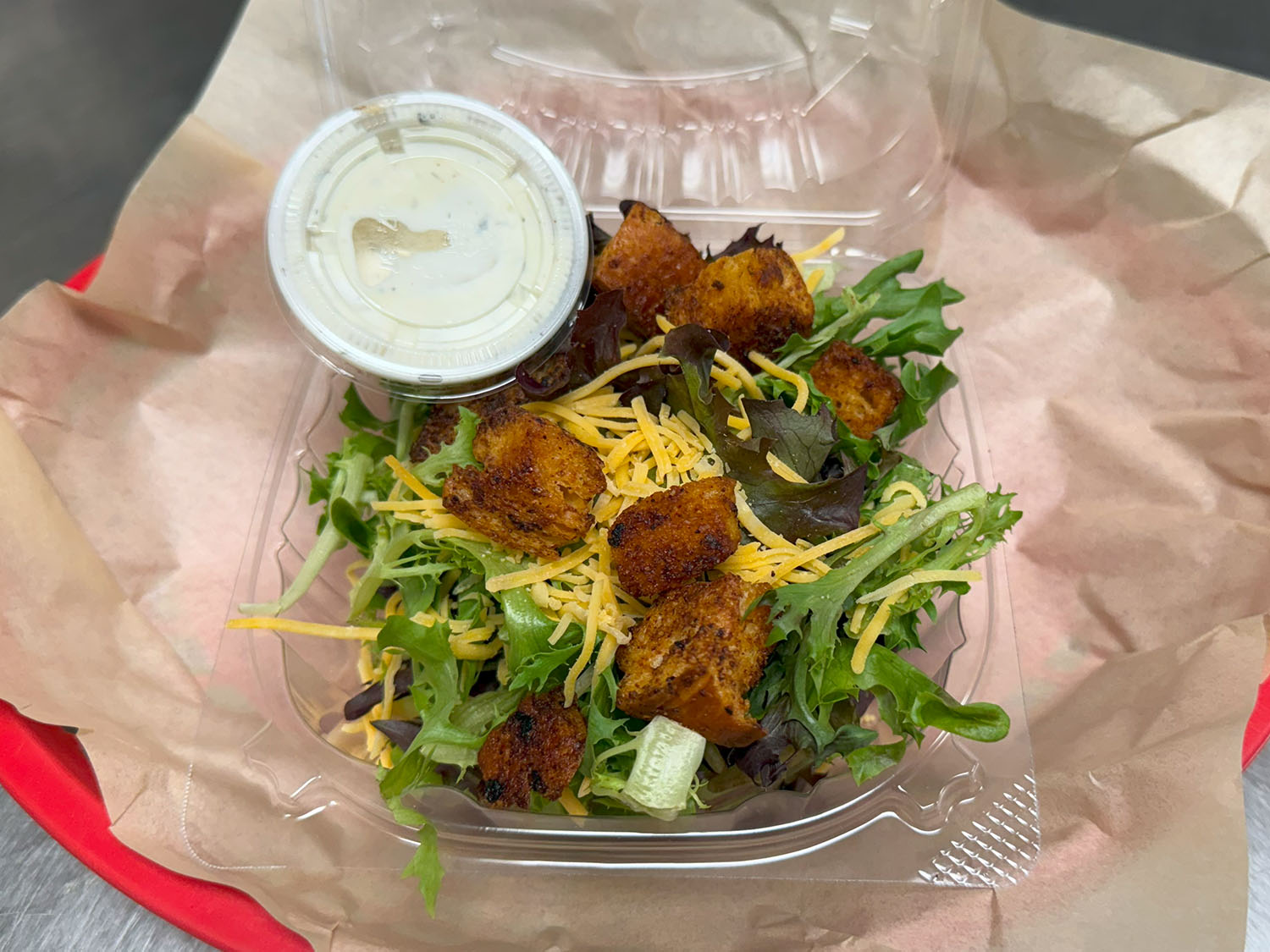 Side Salad with BBQoutons